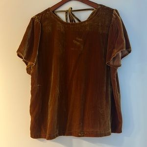 Loft Marigold Velvet Shirt